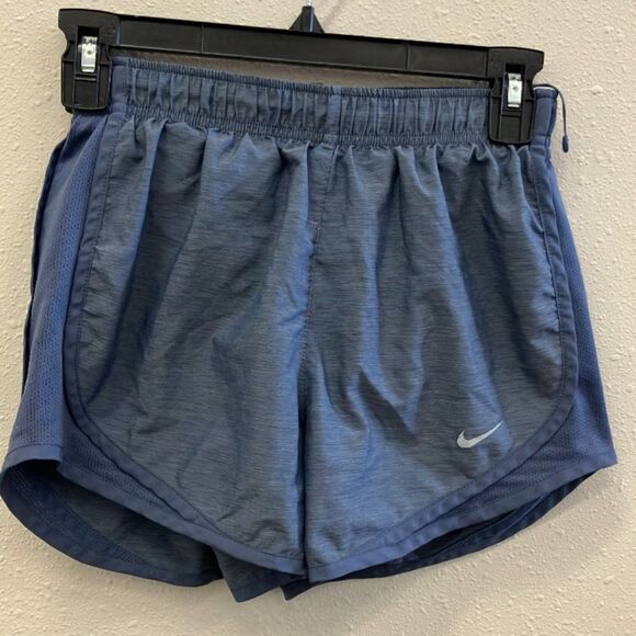 Nike Women's Athletic Running Shorts with liner in Blue XS #720 - Picture 1 of 2
